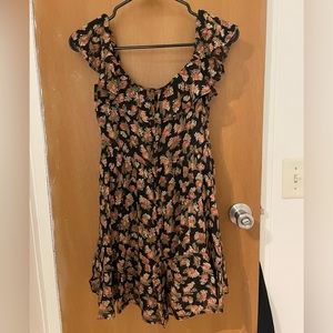 Reformation floral mini dress size 0